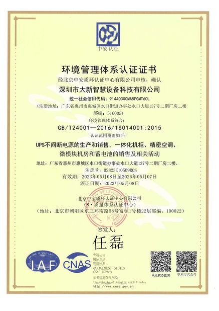 Китай Shenzhen Daxin Intelligent Equipment Technology Co., Ltd Сертификаты
